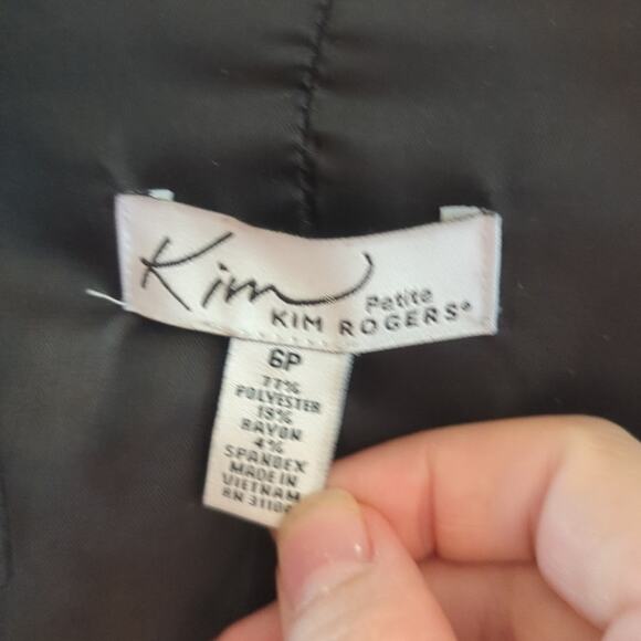 EUC Kim Rogers Black Knit Blazer - Picture 3 of 4